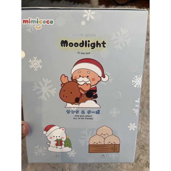Santa & Turbo Warm White Moonlight Nightlight BNIB Sealed Cute Kids Bedtime‎ - Picture 2 of 4